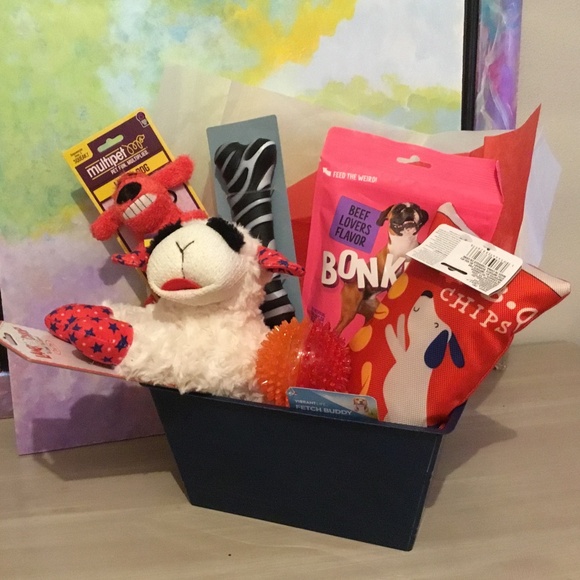 Other - Basket Large Dog Toys and Treat Fun Basket